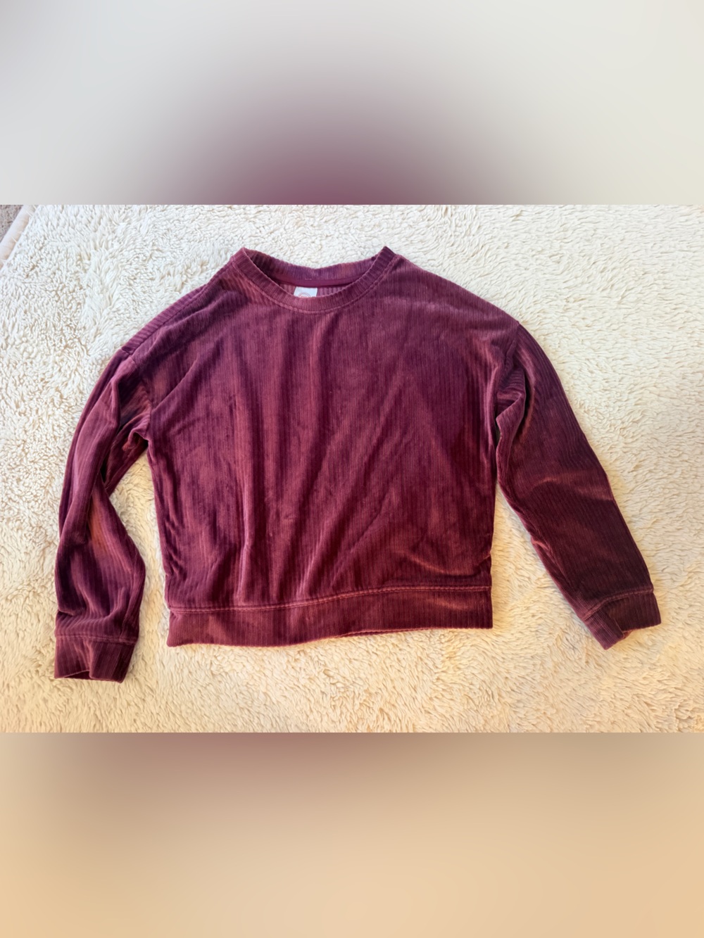 Kids Crewneck Sweatshirt Matching Set - Plum